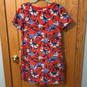J Crew Factory Floral Sheath Dress